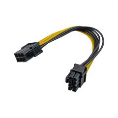 Adapter with cable Akyga AK-CA-07 PCI-E 6 pin (f) / PCI-E 8 pin (m) 20cm