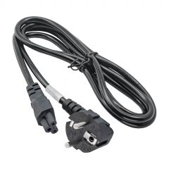 Kabel zasilający do notebooka Akyga AK-NB-01A koniczynka CCA IEC C5 CEE 7/7 250V/50Hz 1.5m