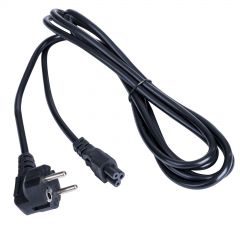Power cable for notebook Akyga AK-NB-10A clover CCA IEC C5  CEE 7/7 250V/50Hz 3m